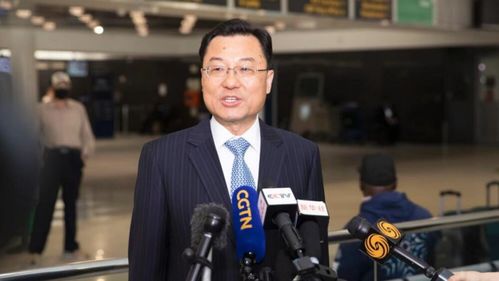 新任驻柬埔寨大使汪文斌抵达金边上任