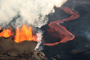 揭秘美国火山喷发，高达60米的壮观与警示